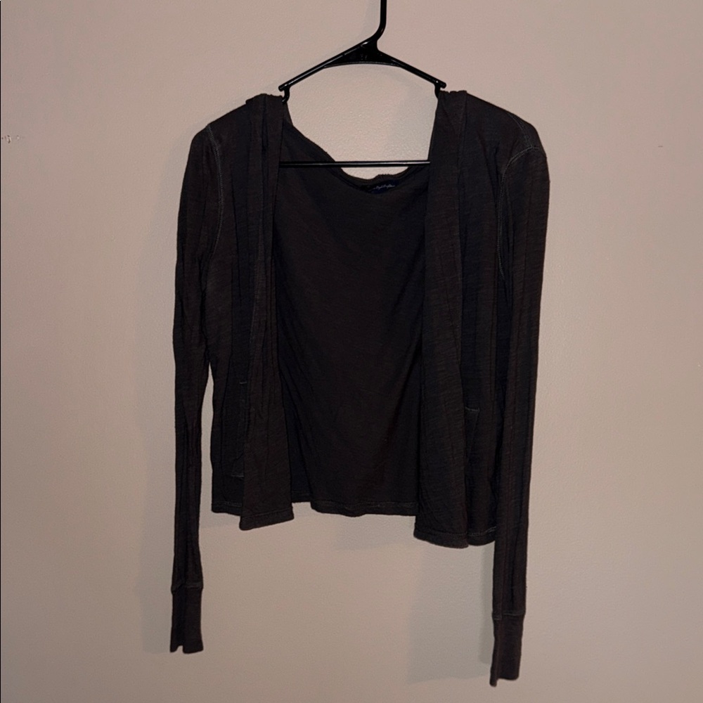 American Eagle Outfitters Charcoal Cardigan